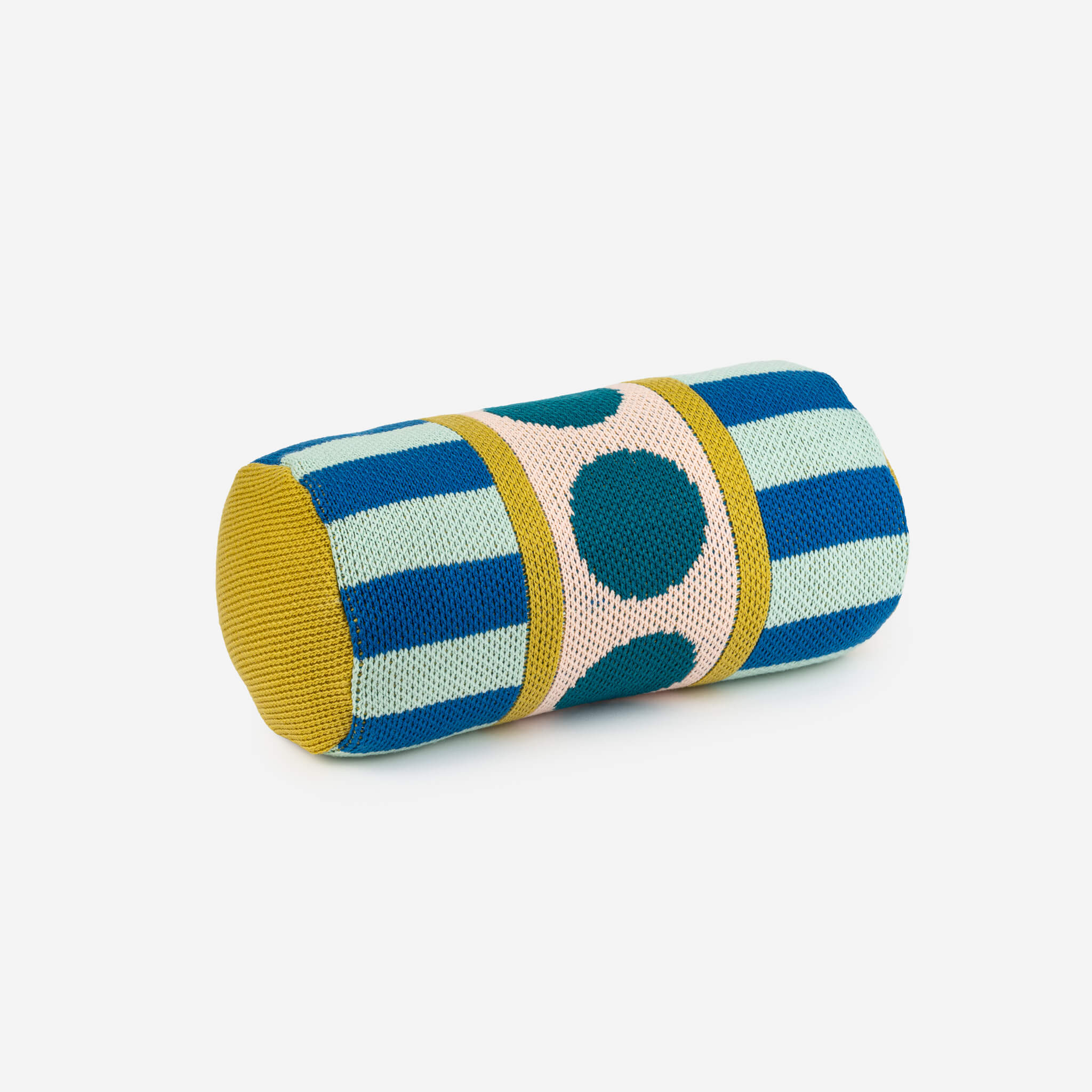 Stripe Dot Bolster Pillow