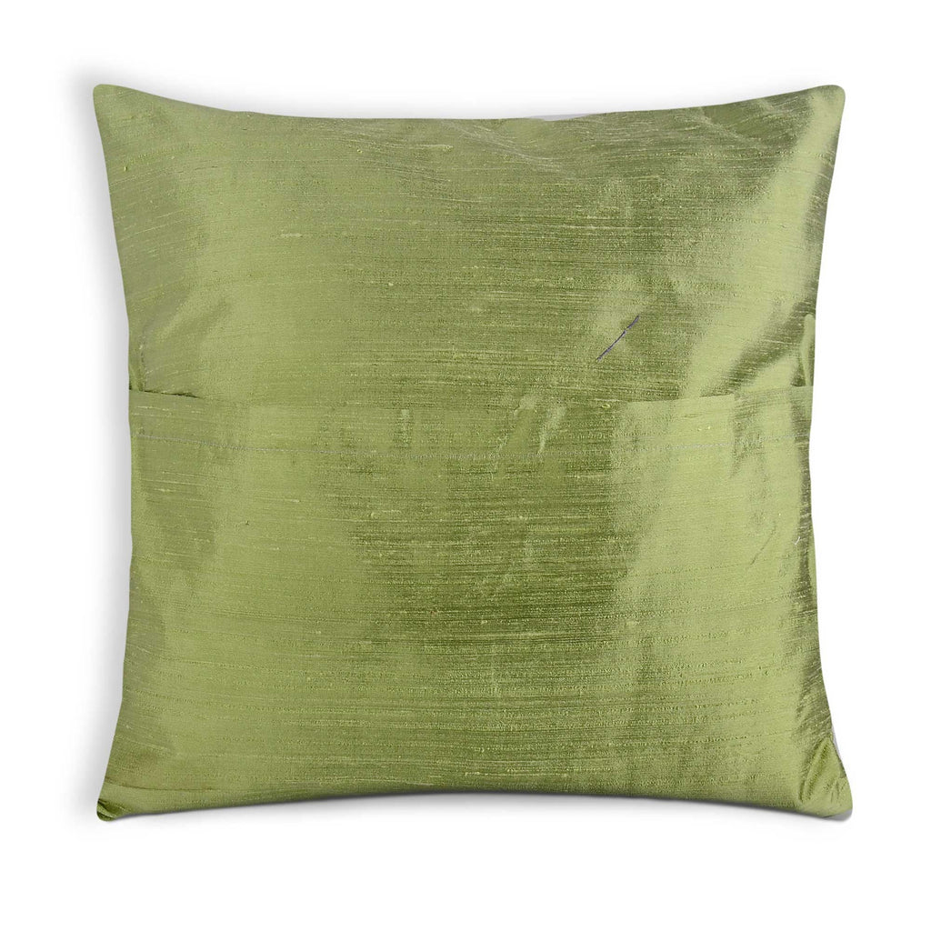 Pure Silk Pillow Cover in Pistachio