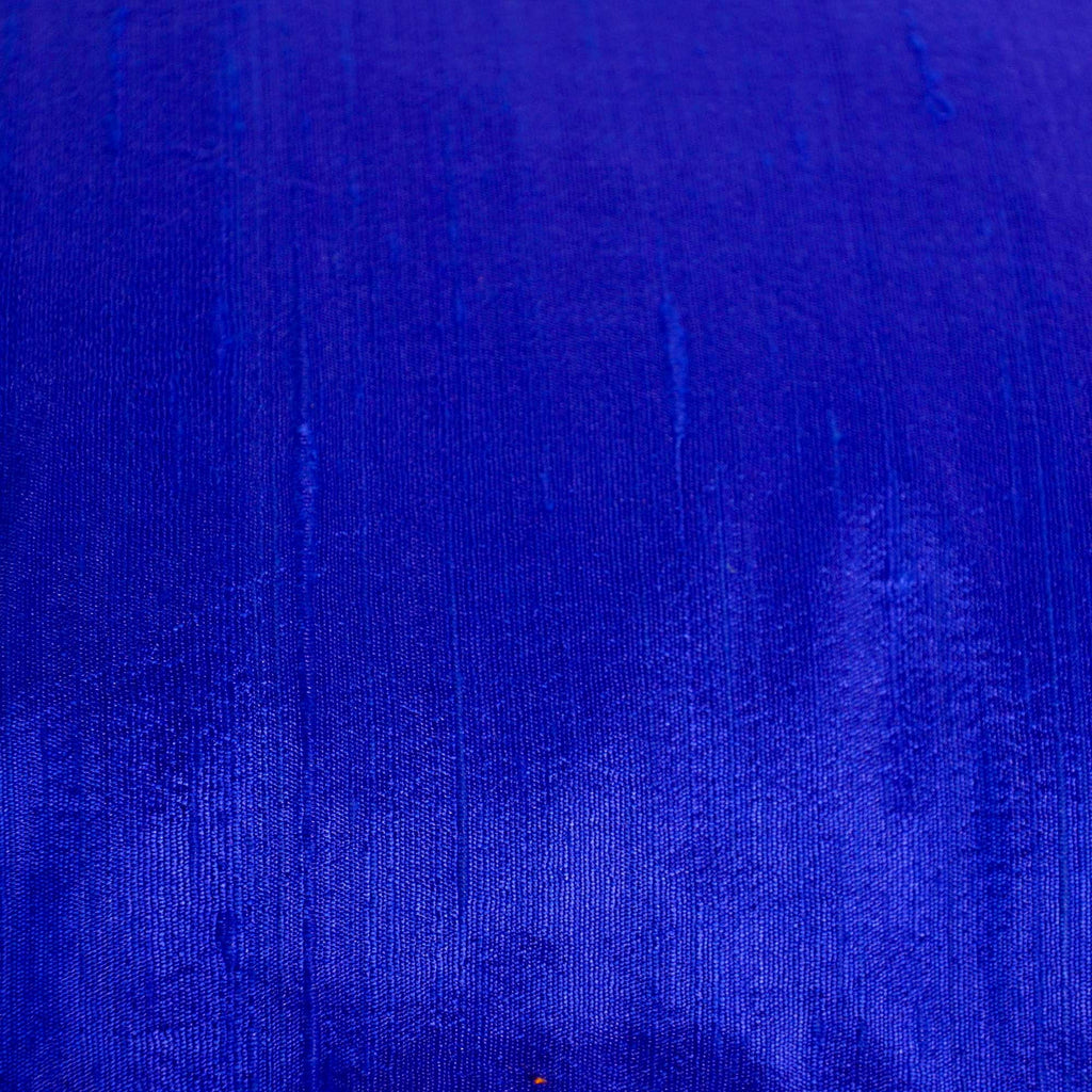 Raw Silk Pillow Cover in Royal Blue