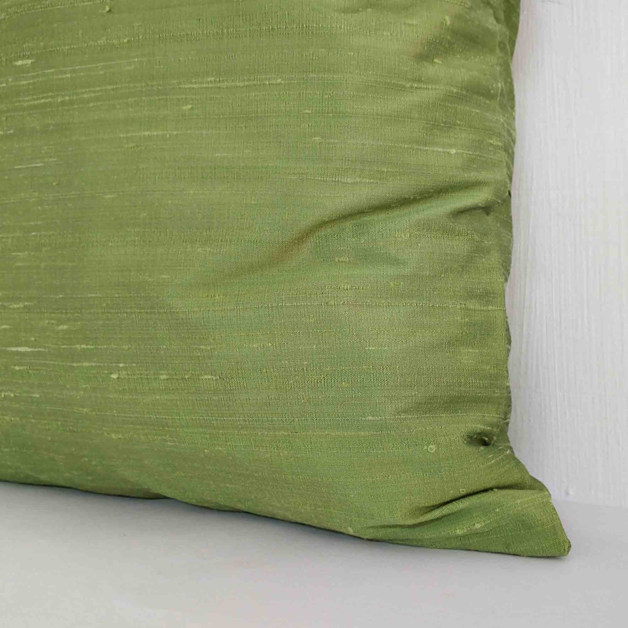 Pure Silk Pillow Cover in Pistachio