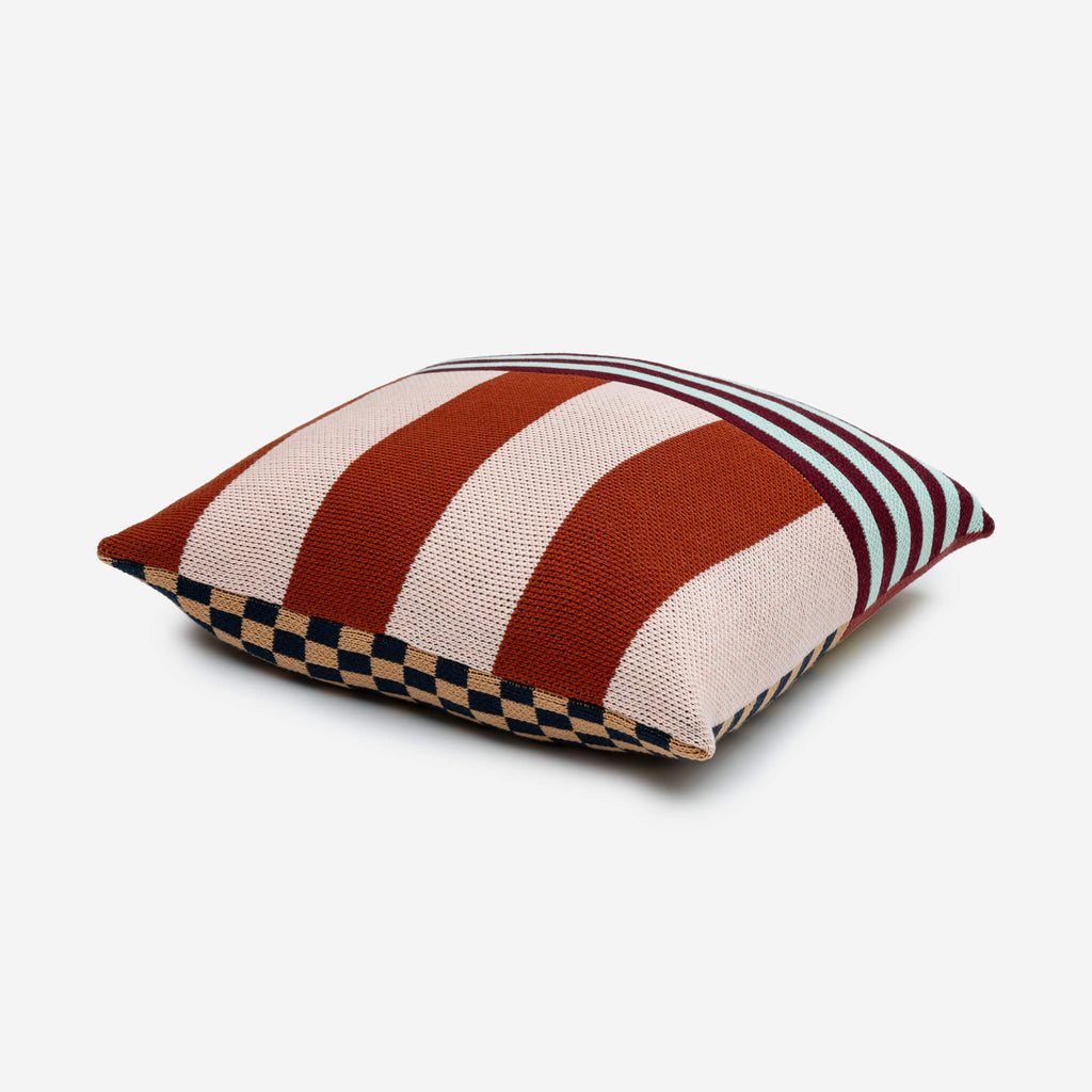 Pattern Patch Pillow Cover