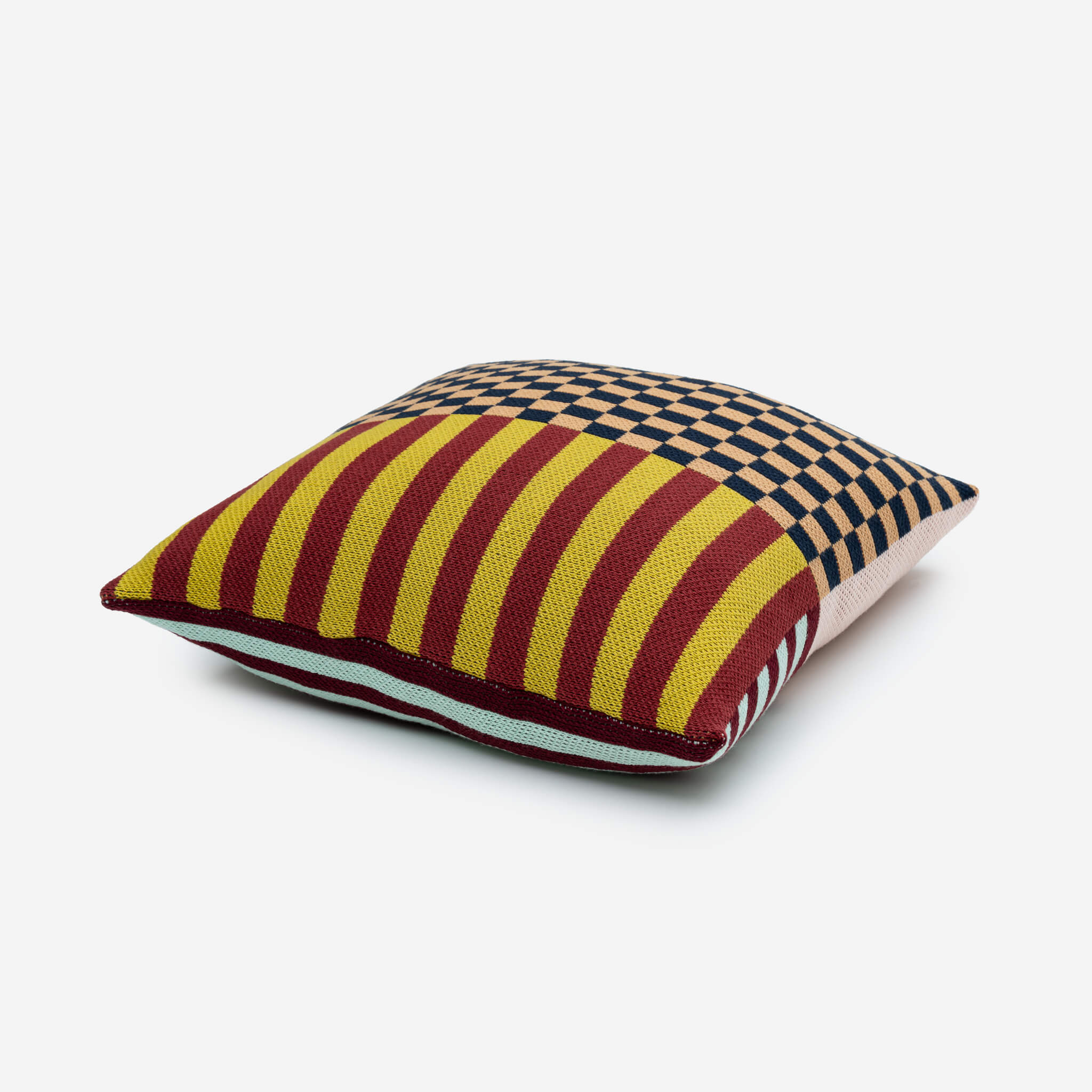 Pattern Patch Pillow Cover