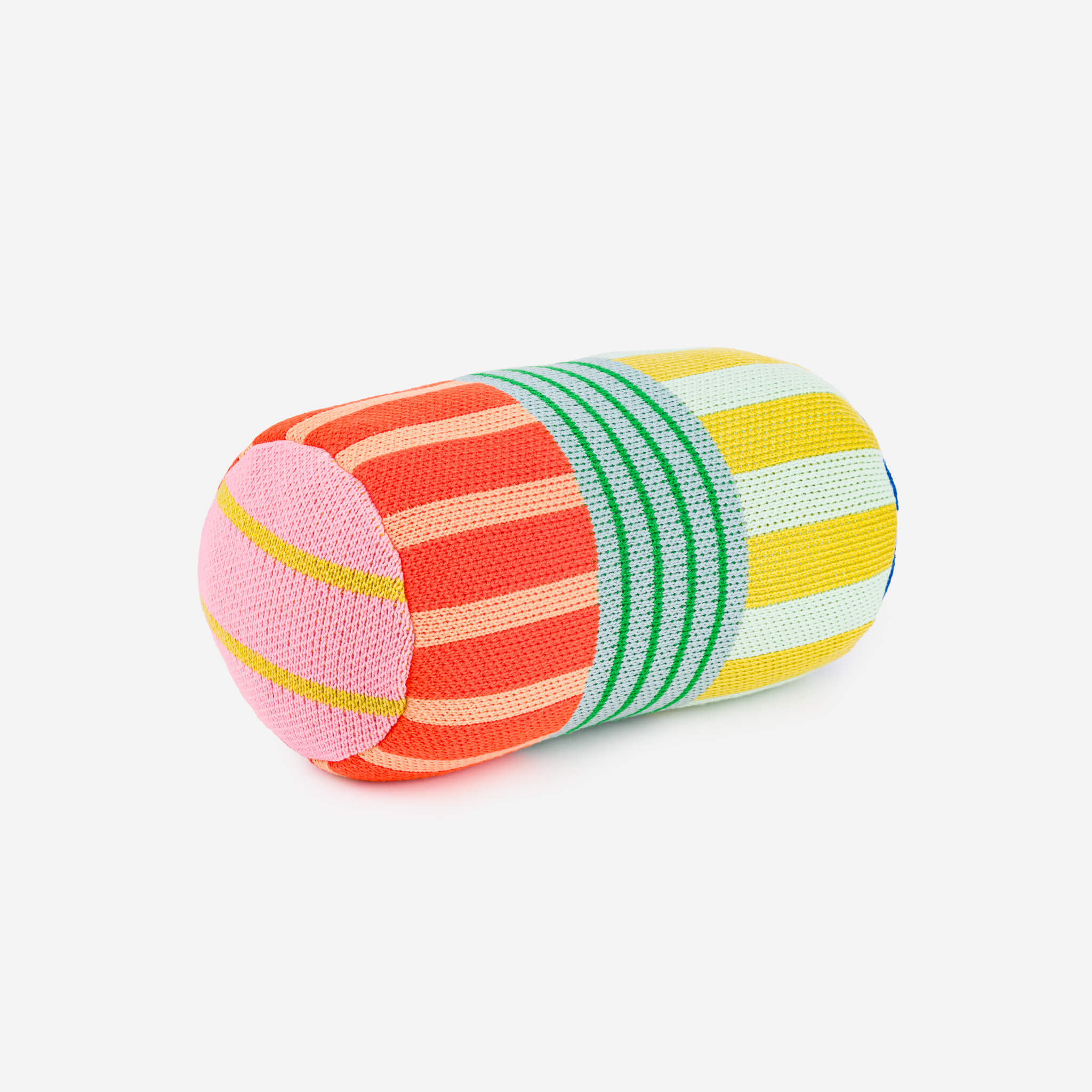 Patchwork Stripe Bolster Pillow