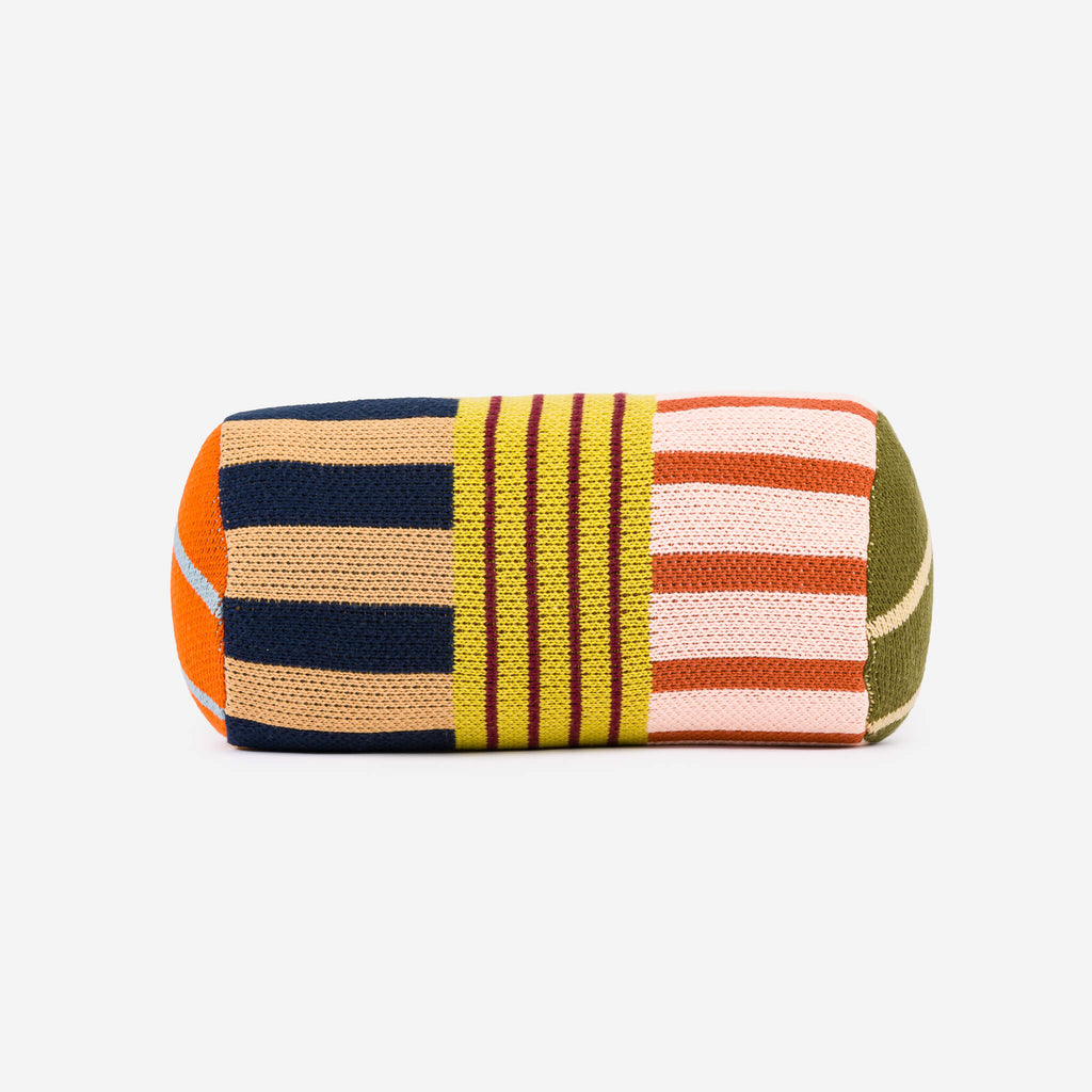 Patchwork Stripe Bolster Pillow