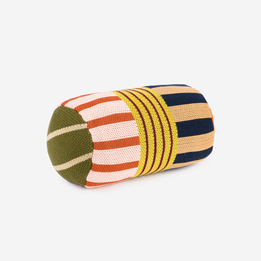 Patchwork Stripe Bolster Pillow