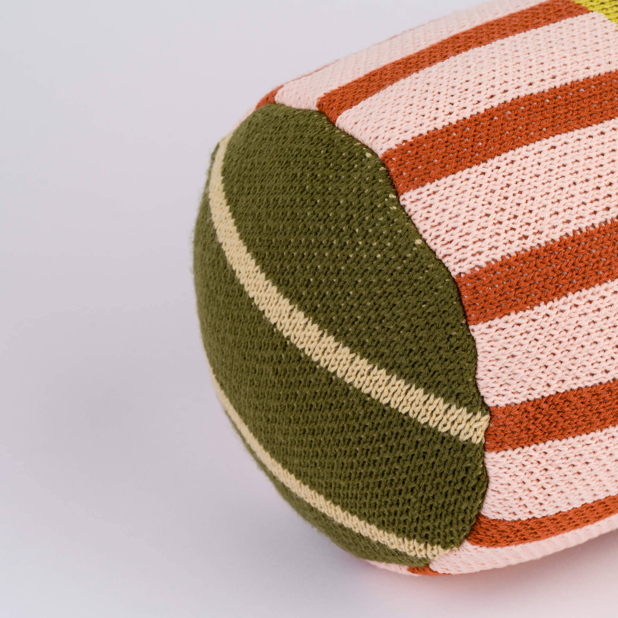 Patchwork Stripe Bolster Pillow