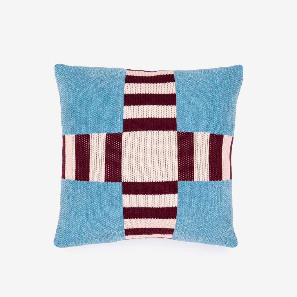 Tile Patch Chenille Pillow Cover