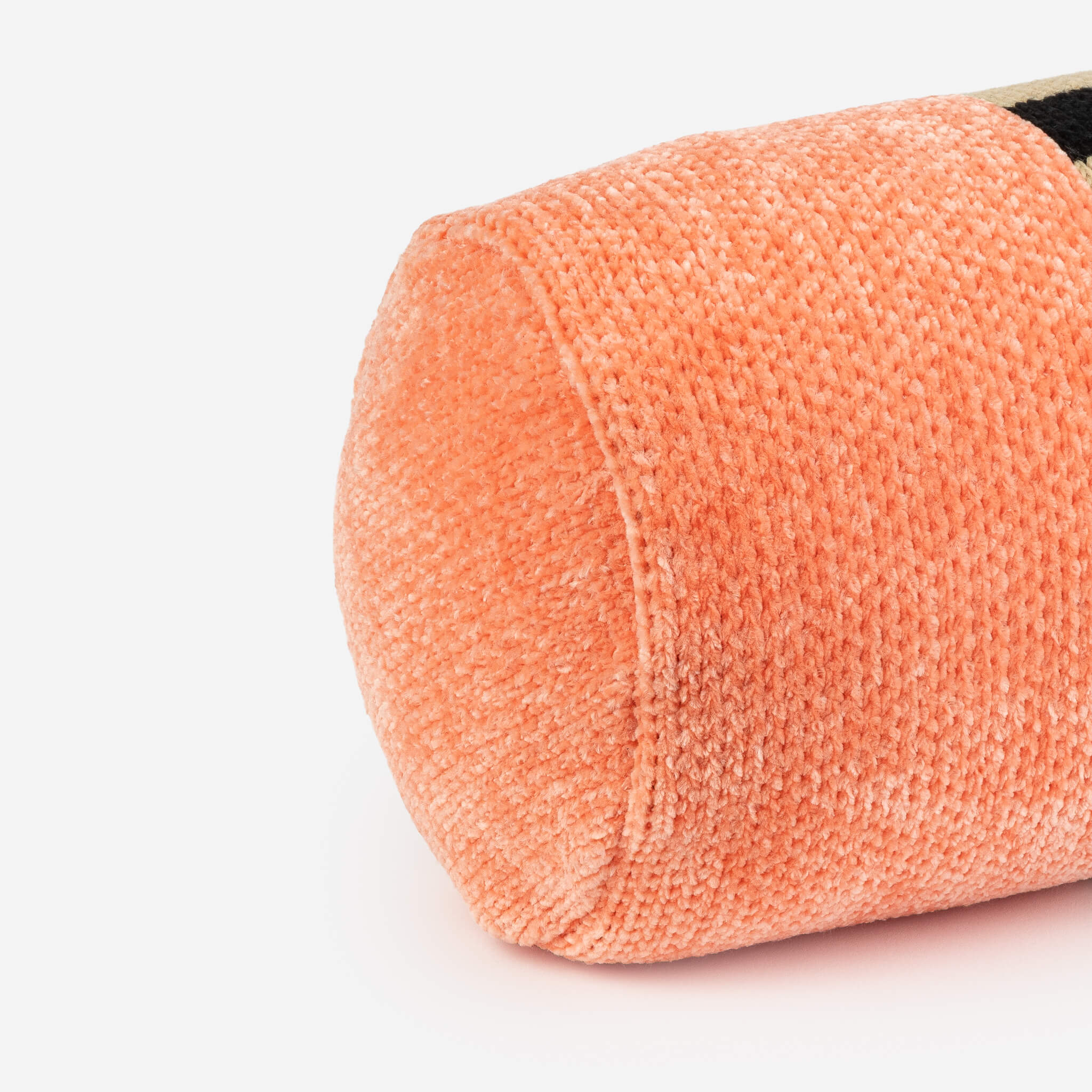 Tile Patch Chenille Bolster Pillow