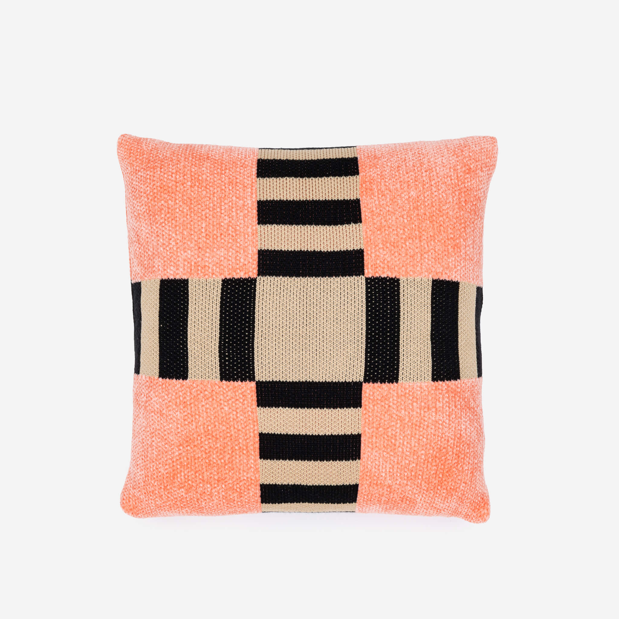 Tile Patch Chenille Pillow Cover