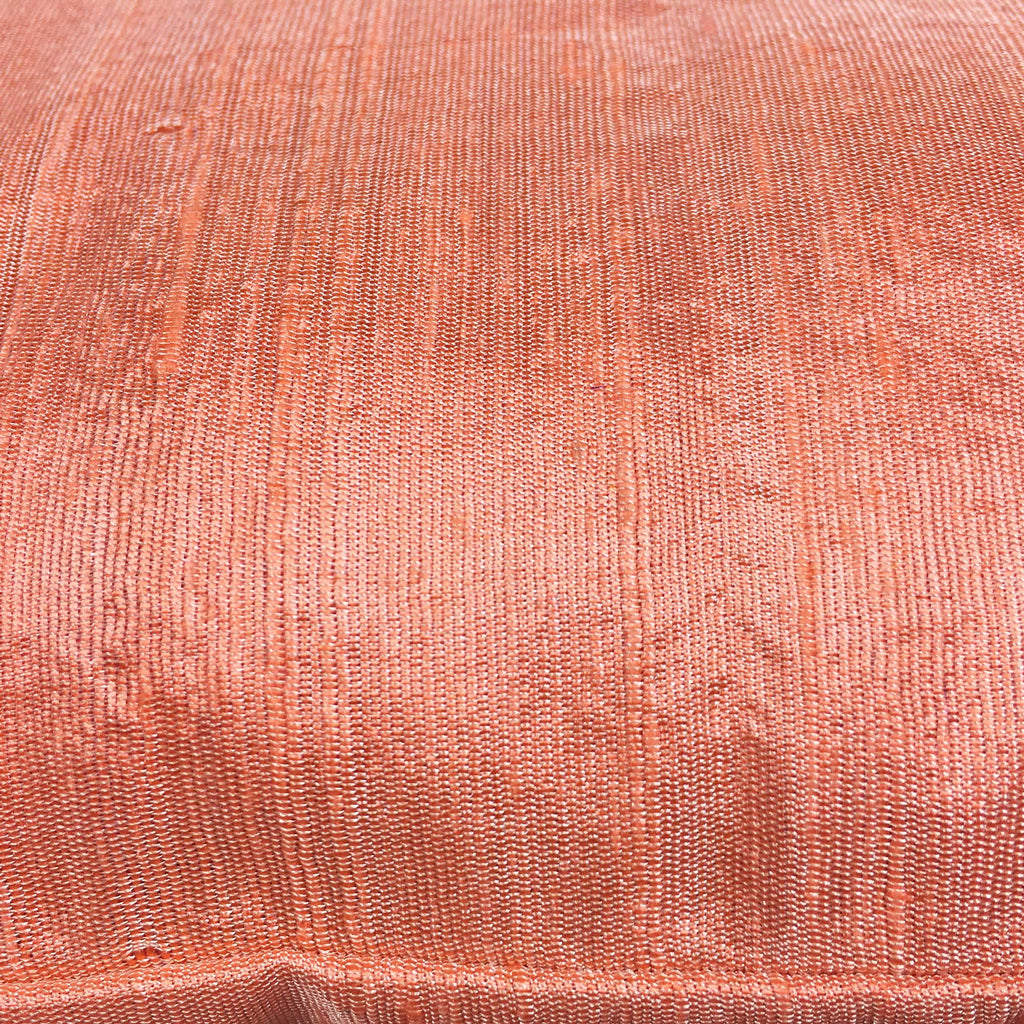 Peach Raw Silk Cushion Cover