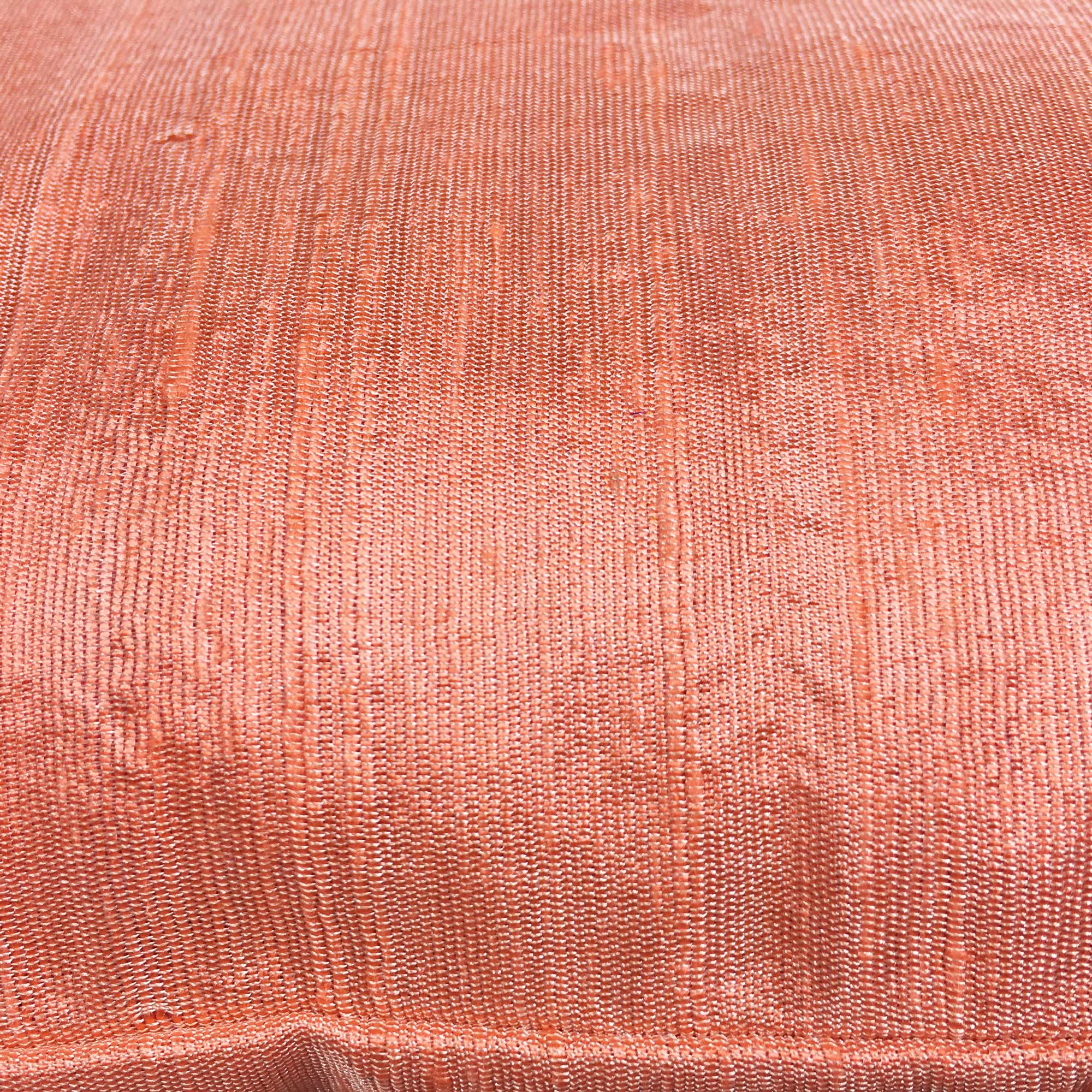 Peach Raw Silk Cushion Cover