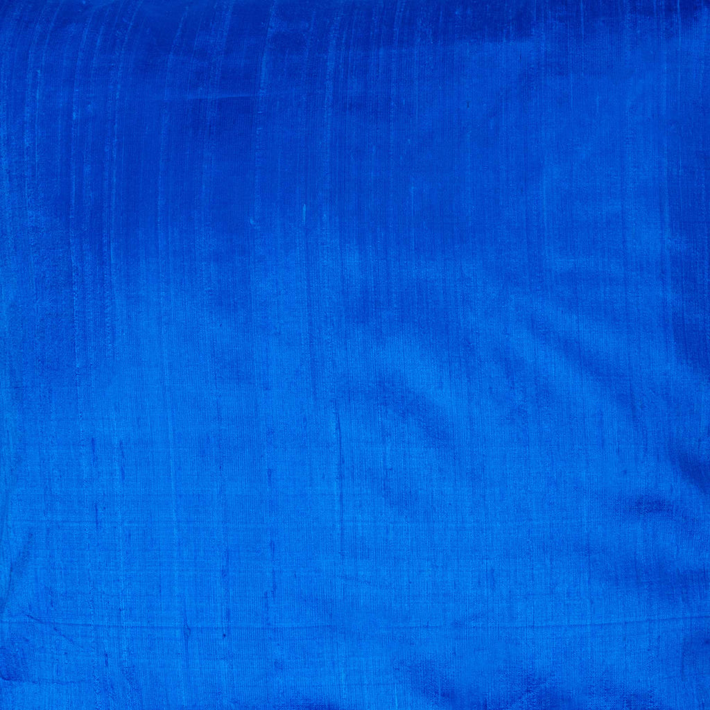 Turquoise Blue Raw Silk Pillow Cover